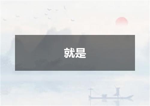 就是