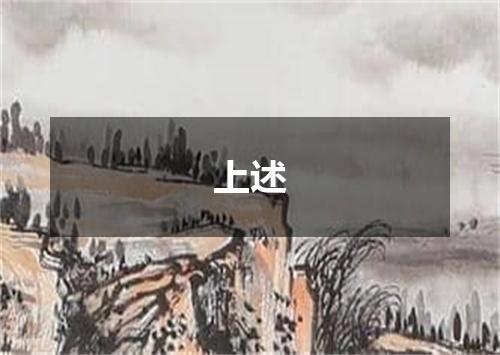 上述