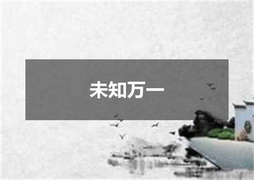 未知万一