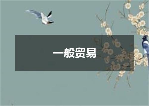 一般贸易