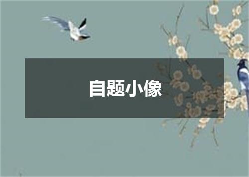 自题小像