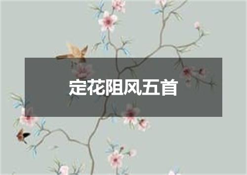 定花阻风五首