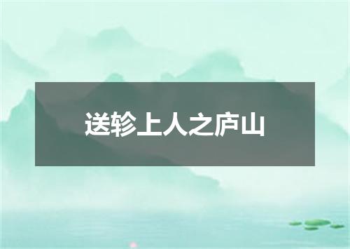 送轸上人之庐山