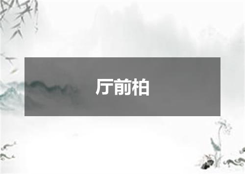厅前柏