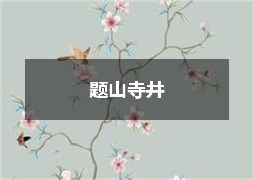 题山寺井