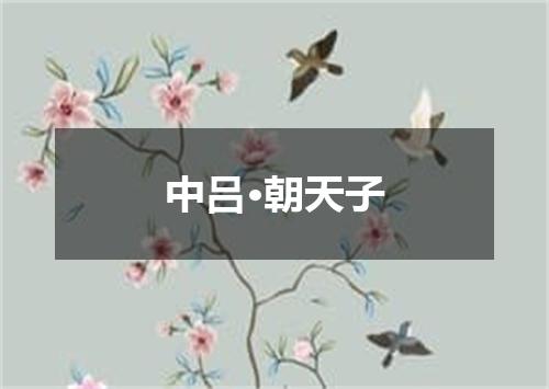 中吕·朝天子