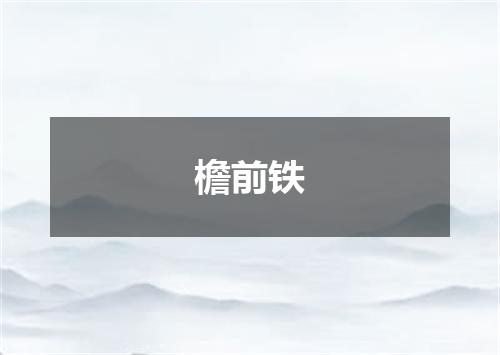 檐前铁