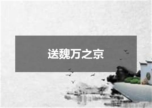 送魏万之京