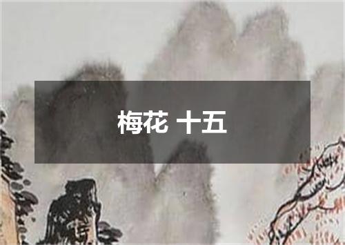 梅花 十五