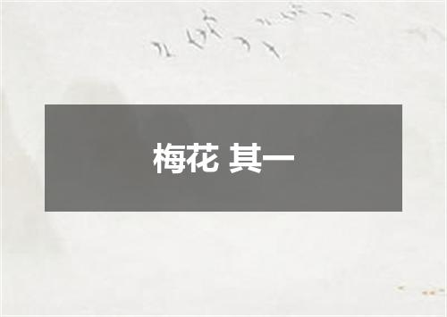 梅花 其一
