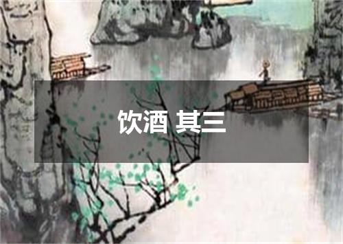 饮酒 其三
