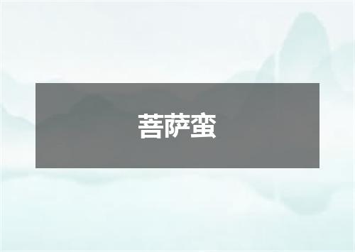 菩萨蛮
