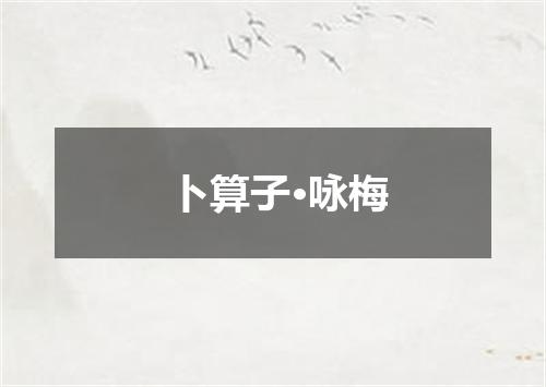 卜算子·咏梅