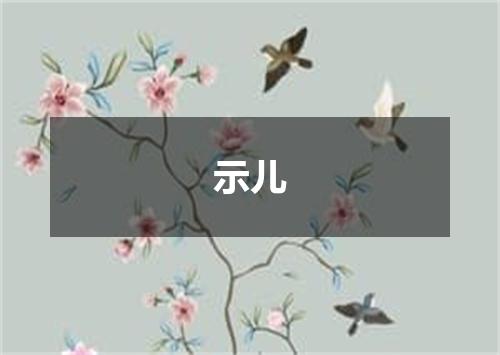 示儿