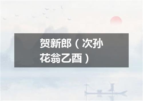 贺新郎（次孙花翁乙酉）
