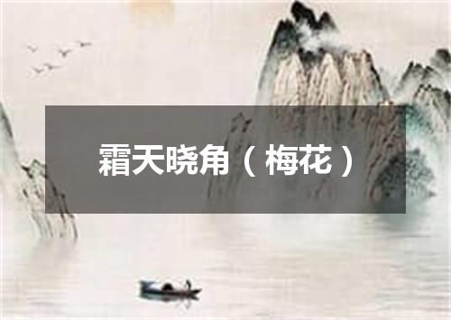 霜天晓角（梅花）