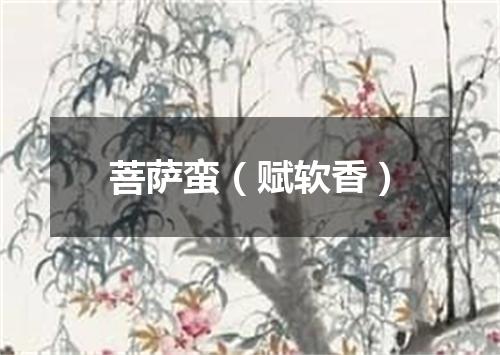 菩萨蛮（赋软香）