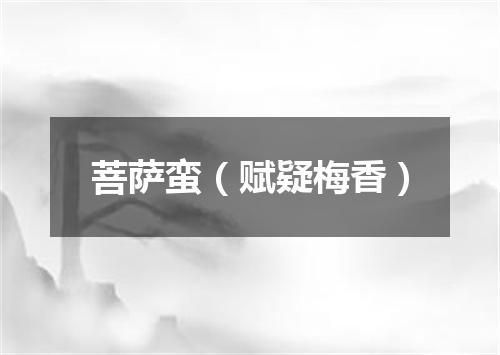 菩萨蛮（赋疑梅香）