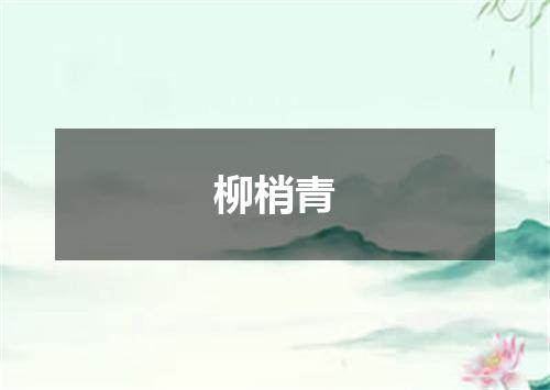 柳梢青
