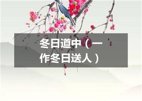 冬日道中（一作冬日送人）