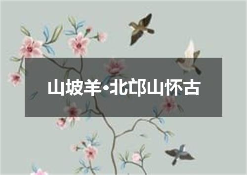 山坡羊·北邙山怀古