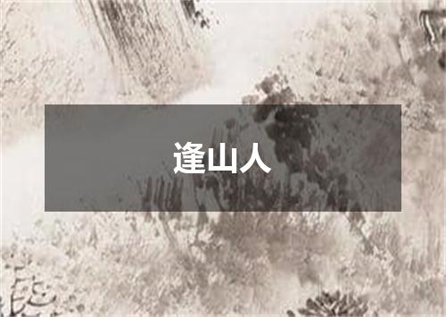 逢山人