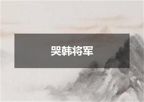 哭韩将军