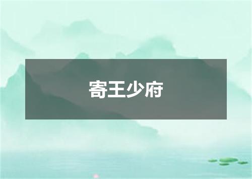 寄王少府