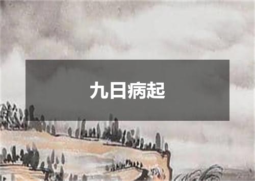 九日病起