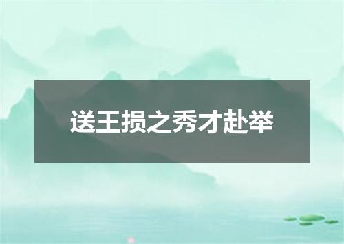 送王损之秀才赴举