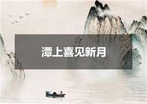 潭上喜见新月