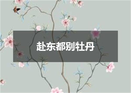 赴东都别牡丹