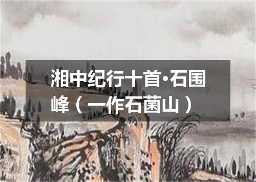湘中纪行十首·石围峰（一作石菌山）