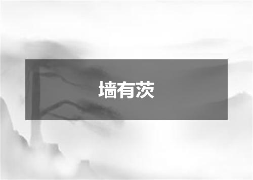 墙有茨