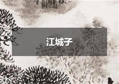 江城子