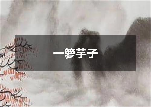 一箩芋子