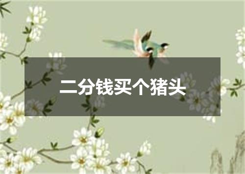 二分钱买个猪头