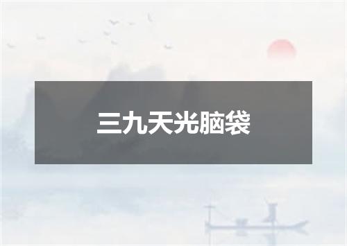 三九天光脑袋