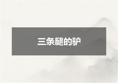 三条腿的驴