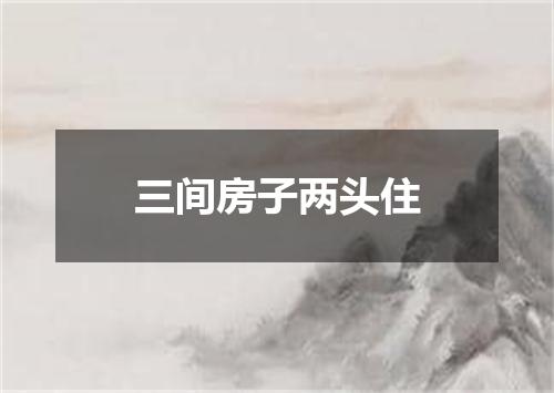 三间房子两头住