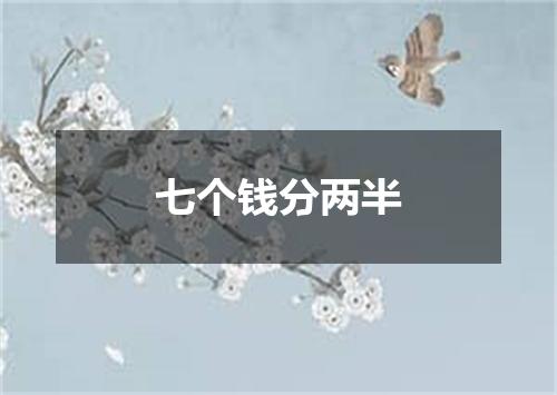 七个钱分两半
