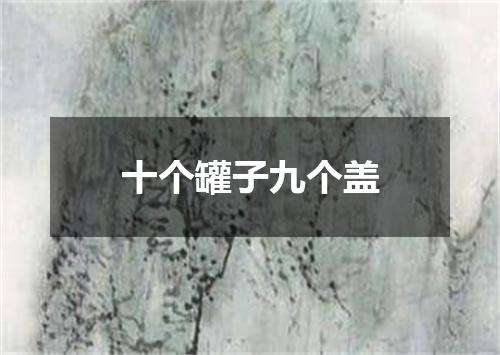 十个罐子九个盖