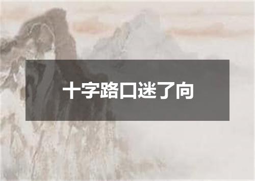 十字路口迷了向