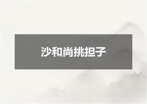 沙和尚挑担子