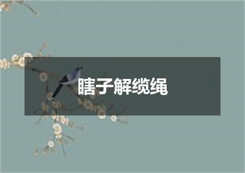 瞎子解缆绳