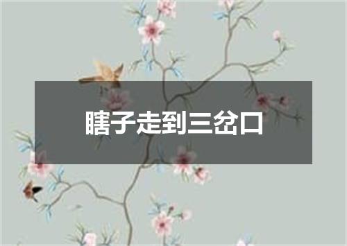 瞎子走到三岔口