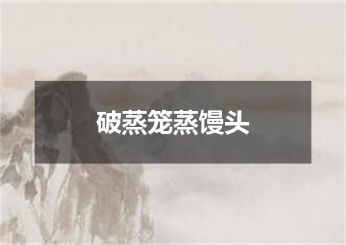 破蒸笼蒸馒头