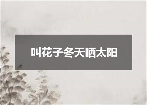 叫花子冬天晒太阳