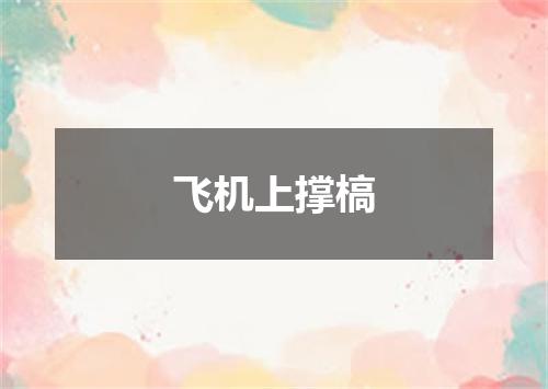 飞机上撑槁