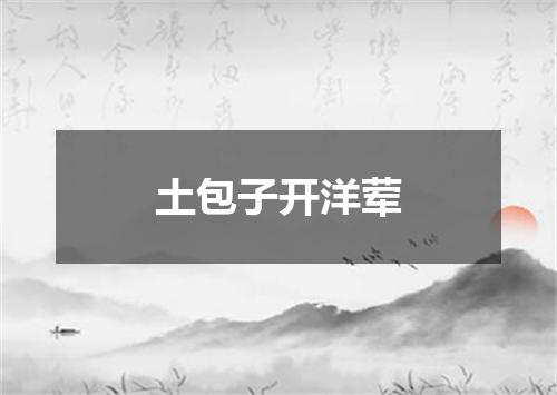 土包子开洋荤